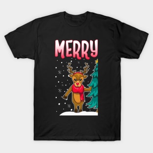 Merry Christmas Matching Sweater T-Shirt